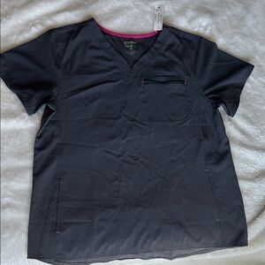 💰4/$20 Scrubstar Women's Gray Top | Size L